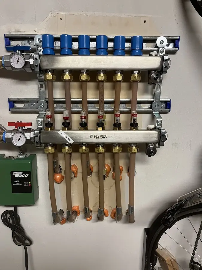 Plumber performing Leak Detection at a residential property in Hampton